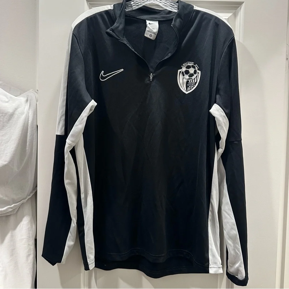 Nike Dri-FIT Irvine FC‎ Black 1/4 Zip Size: L